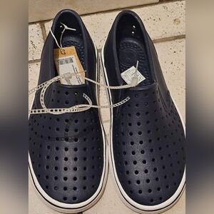 New Native Miles Navy Slip-On Shoes